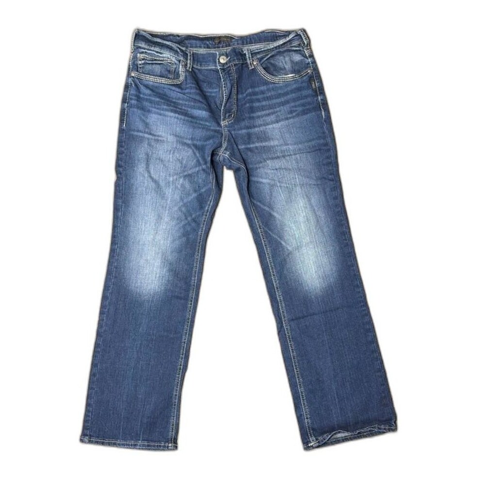 Silver Jeans Co Jace Men's W36 L32 Straight Leg Dark Wash Denim